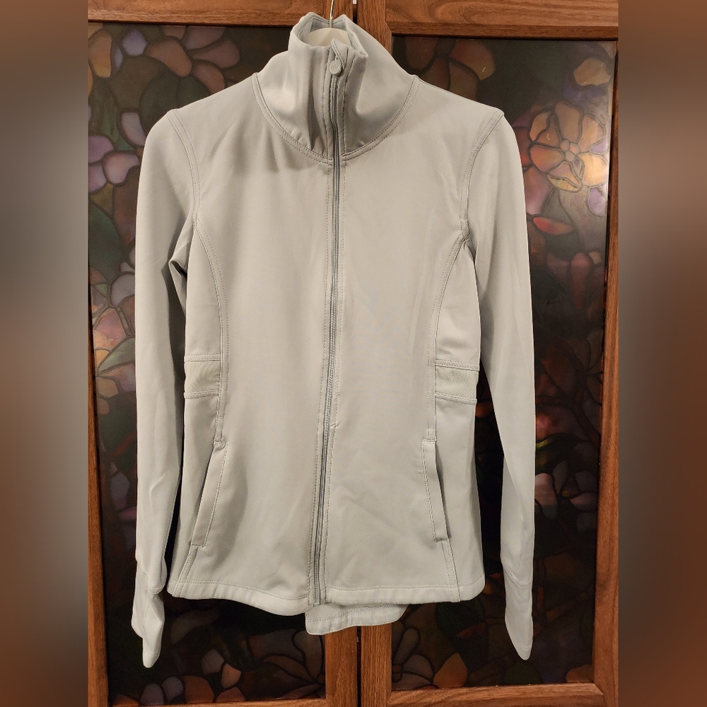 Apana Light Blue/Gray Zip-up (Medium)